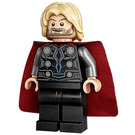 LEGO Thor s Černá Oblek a Rozcuchané vlasy Minifigurka