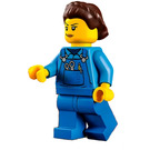 LEGO Žena s Modrá Mechanik Kombinézy Minifigurka