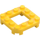 LEGO Deska 4 x 4 x 0.7 s Zaoblené rohy a 2 x 2 Open Centrum (79387)