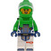 LEGO Astronaut s Zelená Vesmír Oblek a Smiling Tvář Minifigurka