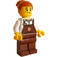 LEGO Barista s Vlasy s Velký Bun Minifigurka