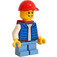 LEGO Billy - Modrá Vesta a Červená Batoh Minifigurka