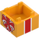 LEGO Box 2 x 2 s Červená Proužek s Luk (2821 / 103839)