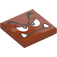 LEGO Dlaždice 2 x 2 s Goomba Grumpy Tvář s drážkou (3068 / 101883)