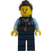 LEGO ženský Policejní důstojník s Černá Vlasy Minifigurka