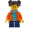 LEGO Madison - oranžová Coat a Batoh Minifigurka