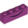 LEGO Magenta Kostka 1 x 4 s Černá Line (3010 / 52093)