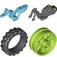 LEGO Flywheel Dirt Bike with Lime Rear Wheel