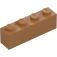 LEGO Středně tmavá tělová Kostka 1 x 4 (3010 / 6146)