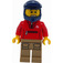 LEGO Mountain Biker s Dark Modrá Helma Minifigurka