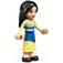 LEGO Mulan s Modrá a Žlutá Sukně Minifigurka