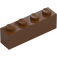 LEGO Červenohnědá Kostka 1 x 4 (3010 / 6146)