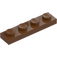 LEGO Červenohnědá Deska 1 x 4 (3710)