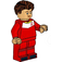 LEGO Fotbal Player, ženský, Červená Uniform, Reddish Hnědá Zvlněný Vlasy Minifigurka