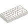 LEGO Bílá Dlaždice 1 x 2 s Blank PC Keyboard s drážkou (73688 / 100218)