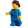 LEGO Žena s Modrá Mechanik Kombinézy Minifigurka