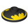 LEGO Černá Dish 2 x 2 s Batman Symbol (4740 / 55056)