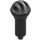 LEGO Černá Microphone s Polovina Metallic stříbrný Horní (21009 / 50511)