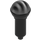 LEGO Černá Microphone s Polovina Metallic stříbrný Horní (21009 / 50511)