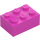 LEGO Tmavě růžová Kostka 2 x 3 (3002)