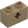 LEGO Tmavě žlutohnědá Kostka 1 x 2 s Otvor pro nápravu (&#039;+&#039; Otvor a spodní trubice) (31493 / 32064)