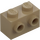 LEGO Tmavě žlutohnědá Kostka 1 x 2 s Cvočky na Protilehlé strany (52107)