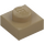 LEGO Tmavě žlutohnědá Deska 1 x 1 (3024 / 30008)