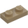 LEGO Tmavě žlutohnědá Deska 1 x 2 (3023 / 28653)