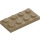 LEGO Tmavě žlutohnědá Deska 2 x 4 (3020)