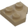 LEGO Tmavě žlutohnědá Klín Deska 2 x 2 Cut Roh (26601)