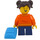 LEGO Madison - oranžová Coat a Batoh Minifigurka