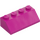 LEGO Magenta Sklon 2 x 4 (45°) s drsným povrchem (3037)