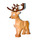 LEGO Středně tmavá tělová Deer s Reindeer Bílá Patch (51591 / 69060)