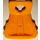 LEGO oranžová Záchranná vesta s 2 Straps (Široký) (38781)