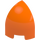 LEGO oranžová Sklon 1 x 1 x 1.3 Zakřivený Kolo Sphere Čtvrtletí (1871)