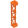 LEGO oranžová Support 2 x 2 x 10 Nosník Trojúhelníkový Vertikální (Typ 4 – 3 sloupky, 3 části) (4687 / 95347)