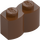 LEGO Červenohnědá Kostka 1 x 2 Log (30136)