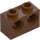 LEGO Červenohnědá Kostka 1 x 2 s 2 otvory (32000)