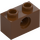 LEGO Červenohnědá Kostka 1 x 2 s otvor (3700)